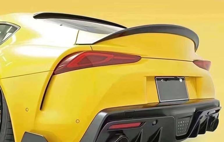 Kazento For TOYOTA Supra A90 2019-2022 Carbon Fiber KZ Style Rear Trunk Ducktail Spoiler Kazento Carbon Parts 车身侧板 A90-RS-AIM-CF