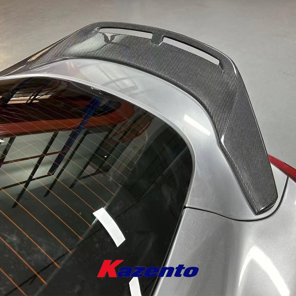 Kazento For Toyota Supra A90 2019-2023 KZ Style Cooling Carbon Fiber Rear Trunk Spoiler Kazento Carbon Parts 车身侧板 A90-RS-KZW-CF