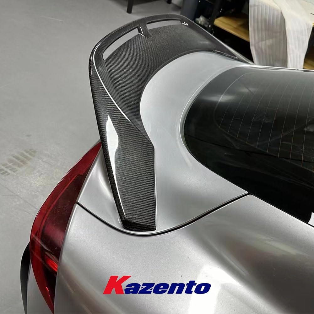 Kazento For Toyota Supra A90 2019-2023 KZ Style Cooling Carbon Fiber Rear Trunk Spoiler Kazento Carbon Parts 车身侧板 A90-RS-KZW-CF