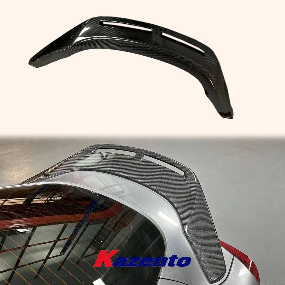 Kazento For Toyota Supra A90 2019-2023 KZ Style Cooling Carbon Fiber Rear Trunk Spoiler Kazento Carbon Parts 车身侧板 A90-RS-KZW-CF