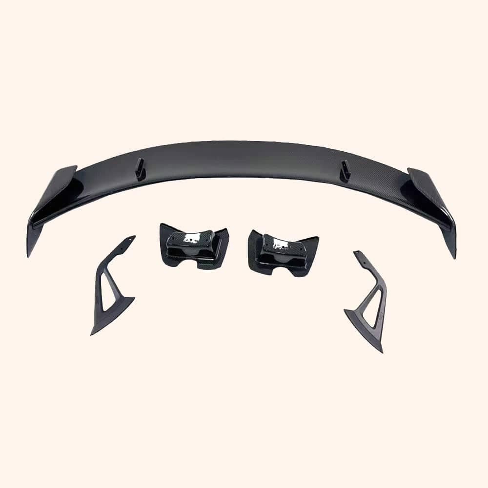 Kazento For Toyota Supra A90 Only AD Style Carbon Fiber Rear Trunk GT Spoiler Wing Lip