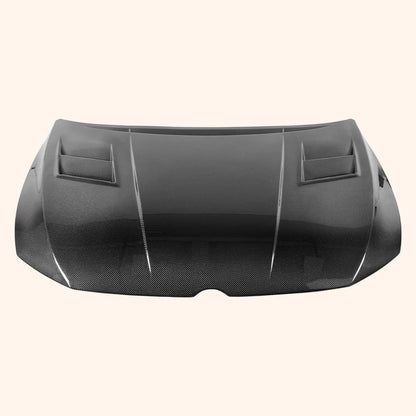 Kazento For VW Golf 8 R GTI Hatchback 2019-24 Carbon KZ Style Front Vented Cooling Hood