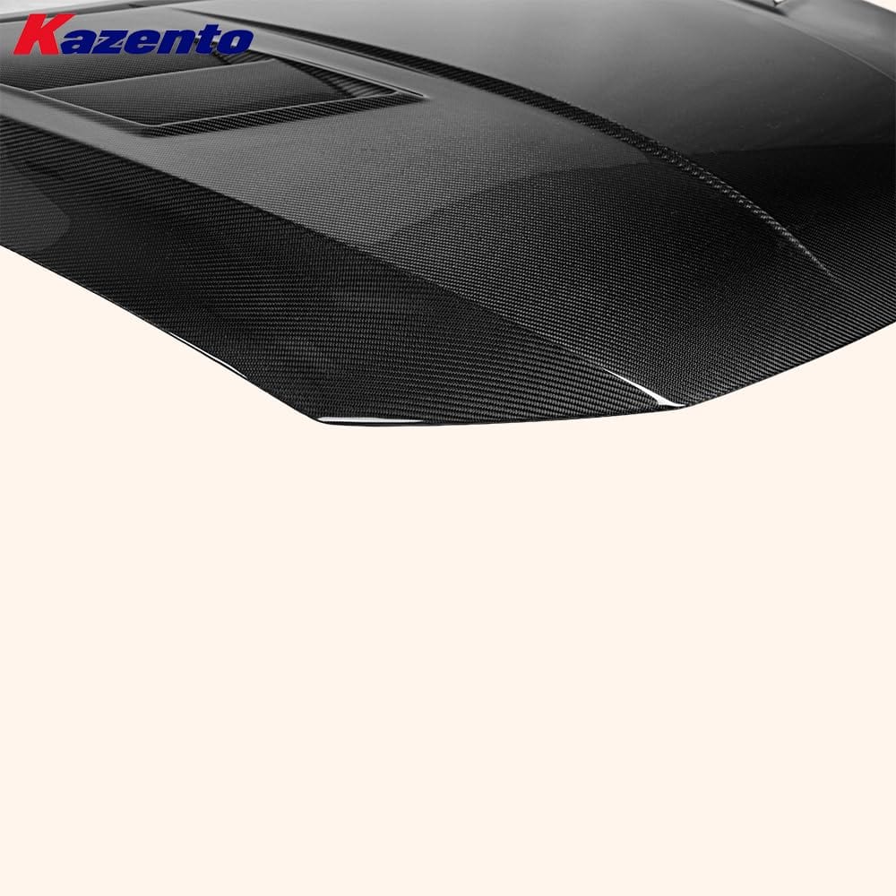 Kazento For VW Golf 8 R GTI Hatchback 2019-24 Carbon KZ Style Front Vented Cooling Hood