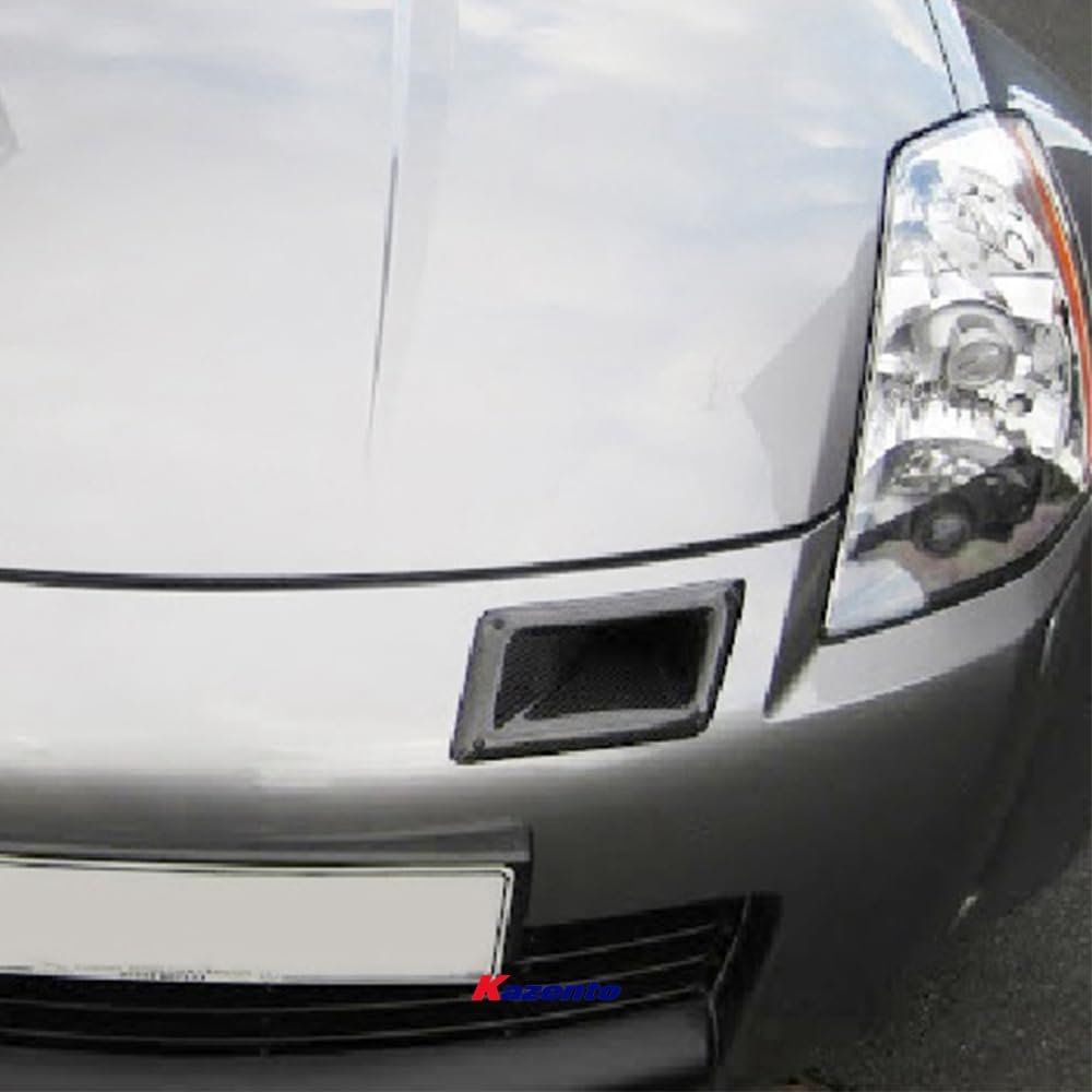 Kazento For Z33 350Z Nis For Nissan Front Bumper Ducts Fiber Glass