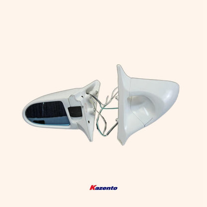 Kazento For Z34 370Z For Nissan Aero Mirror (Left Hand Drive) Rearview Mirror Guard Covers Fiber Glass Kazento Carbon Parts 车身侧板 370Z-MC-TI-GND-L-FRP
