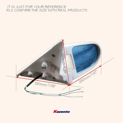 Kazento For Z34 370Z For Nissan Aero Mirror (Left Hand Drive) Rearview Mirror Guard Covers Fiber Glass Kazento Carbon Parts 车身侧板 370Z-MC-TI-GND-L-FRP