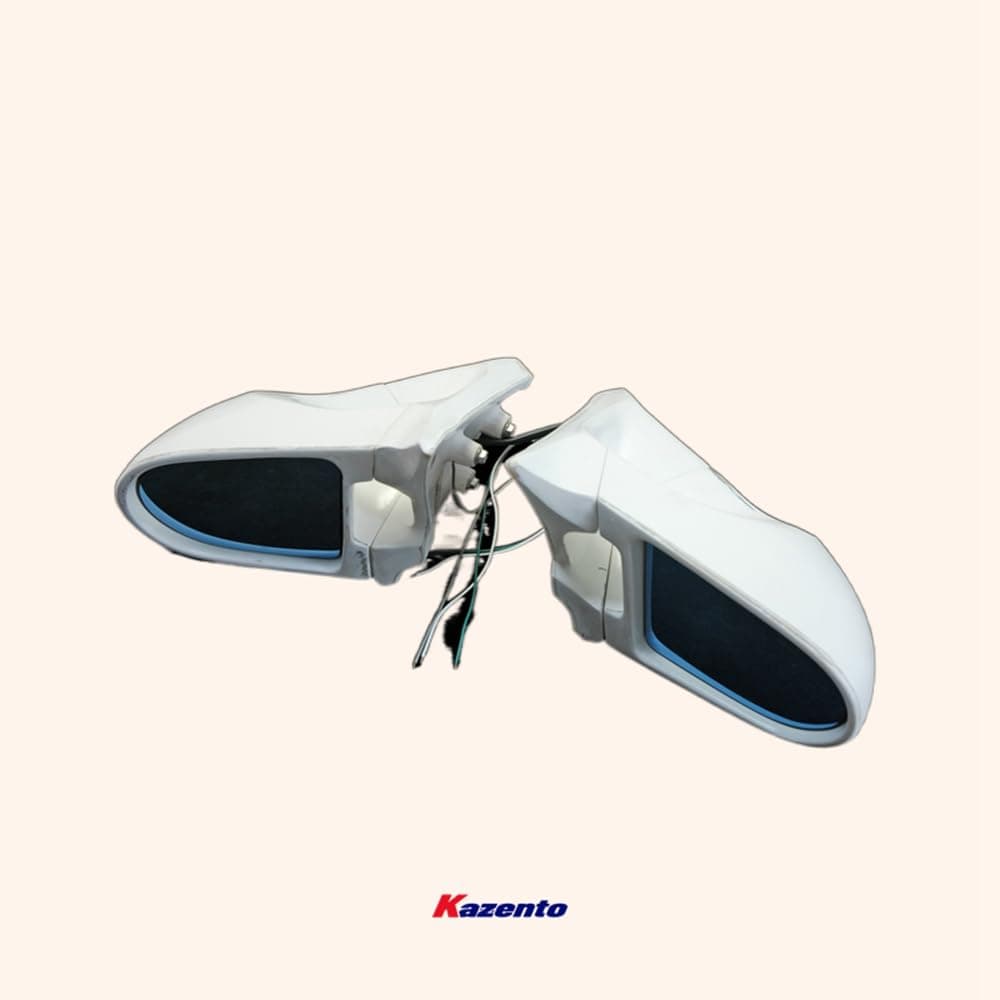 Kazento For Z34 370Z For Nissan Aero Mirror (Left Hand Drive) Rearview Mirror Guard Covers Fiber Glass Kazento Carbon Parts 车身侧板 370Z-MC-TI-GND-L-FRP