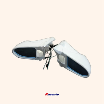Kazento For Z34 370Z For Nissan Aero Mirror (Left Hand Drive) Rearview Mirror Guard Covers Fiber Glass Kazento Carbon Parts 车身侧板 370Z-MC-TI-GND-L-FRP