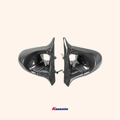 Kazento For Z34 370Z For Nissan Aero Side-view Mirror (Left Hand Drive) Rearview Mirror Guard CoversCarbon Fiber Kazento Carbon Parts 车身侧板 370Z-MC-TI-GND-L-CF