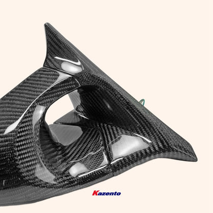 Kazento For Z34 370Z For Nissan Aero Side-view Mirror (Left Hand Drive) Rearview Mirror Guard CoversCarbon Fiber