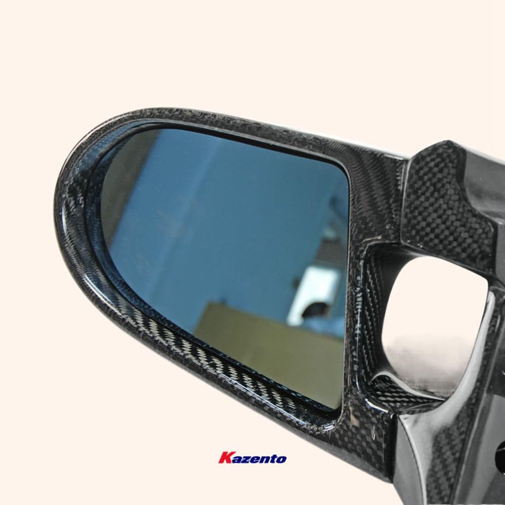 Kazento For Z34 370Z For Nissan Aero Side-view Mirror (Left Hand Drive) Rearview Mirror Guard CoversCarbon Fiber