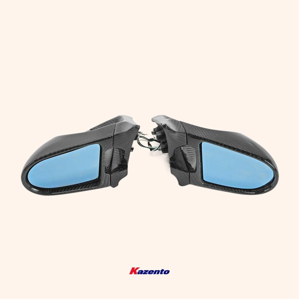 Kazento For Z34 370Z For Nissan Aero Side-view Mirror (Left Hand Drive) Rearview Mirror Guard CoversCarbon Fiber
