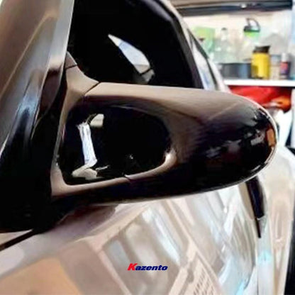 Kazento For Z34 370Z For Nissan Aero Side-view Mirror (Left Hand Drive) Rearview Mirror Guard CoversCarbon Fiber