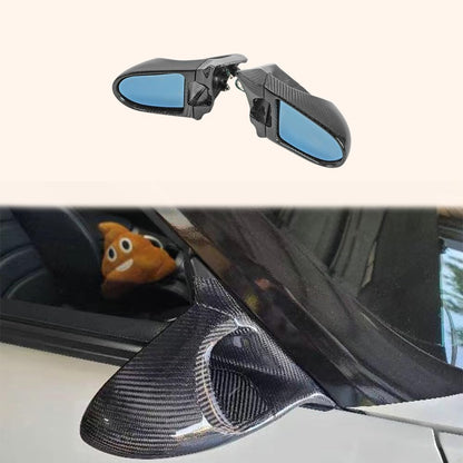 Kazento For Z34 370Z For Nissan Aero Side-view Mirror (Left Hand Drive) Rearview Mirror Guard CoversCarbon Fiber