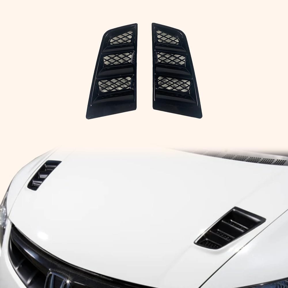 Kazento Universal For Honda All Model RR Type Front Bumper Hood Vents ABS Glossy Finish Kazento Carbon Parts 车身侧板 UNI-HV-RR-ABS