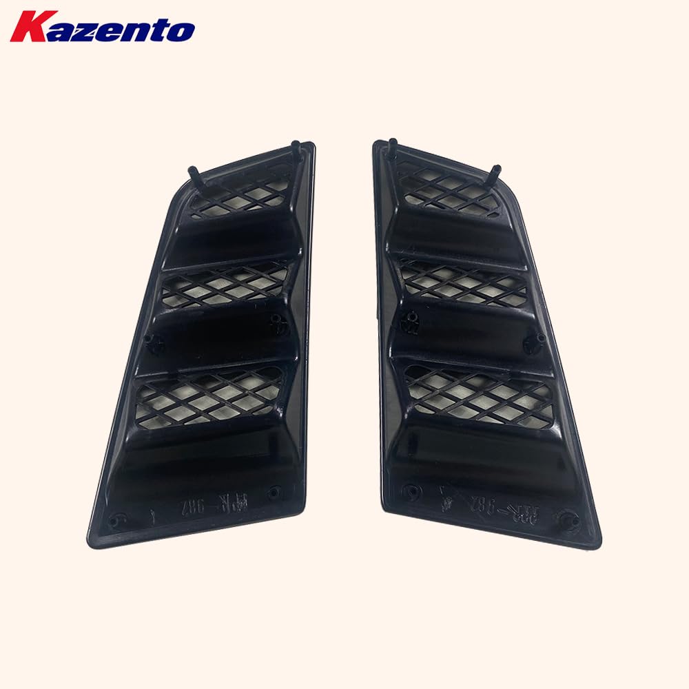 Kazento Universal For Honda All Model RR Type Front Bumper Hood Vents ABS Glossy Finish