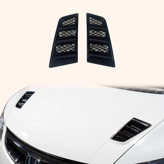 Kazento Universal For Honda All Model RR Type Front Bumper Hood Vents ABS Glossy Finish