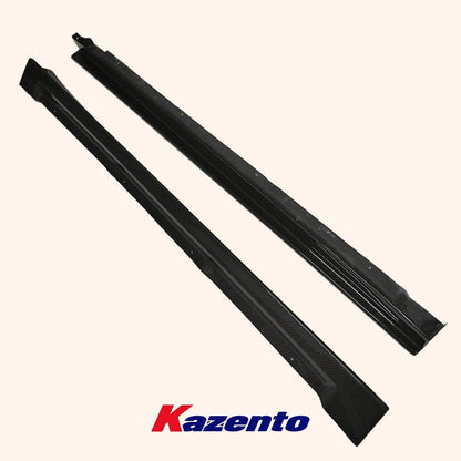 Kazento USA Shipping For Honda S2000 Coupe 2Dr JS Style Carbon Fiber Side Skirts Splitter Body Kits Kazento Carbon Parts 车身侧板 (S2000-SS-JS-CF)