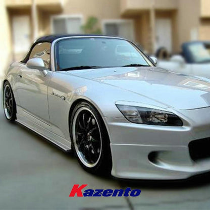 Kazento USA Shipping For Honda S2000 Coupe 2Dr JS Style Carbon Fiber Side Skirts Splitter Body Kits Kazento Carbon Parts 车身侧板 (S2000-SS-JS-CF)