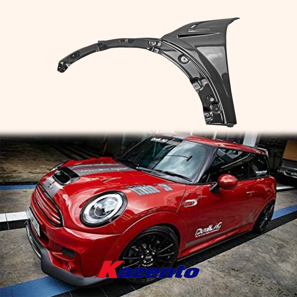 Kazento Vented Front Fender For F56 Mini Cooper S DAG Style Carbon Fiber Shipping from the USA Kazento Carbon Parts 车身侧板 (F56-FF-DAG-S-CF)