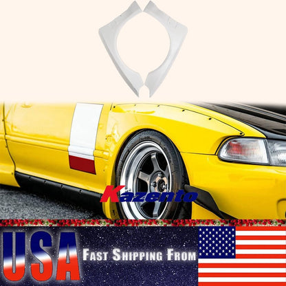 Kazento Wide Body Front Fender For Honda EG Civic Hatch Back RB Style FRP Unpaint Shipping from the USA