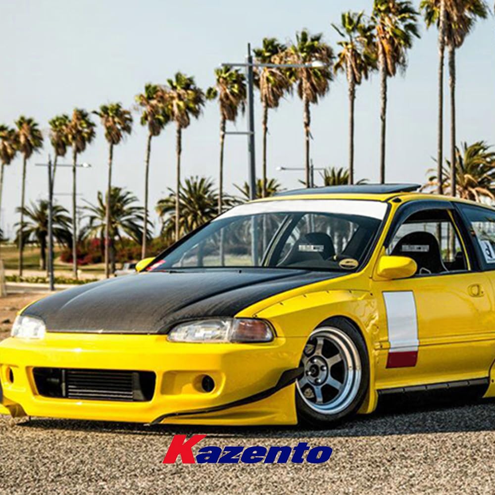 Kazento Wide Body Front Fender For Honda EG Civic Hatch Back RB Style FRP Unpaint Shipping from the USA
