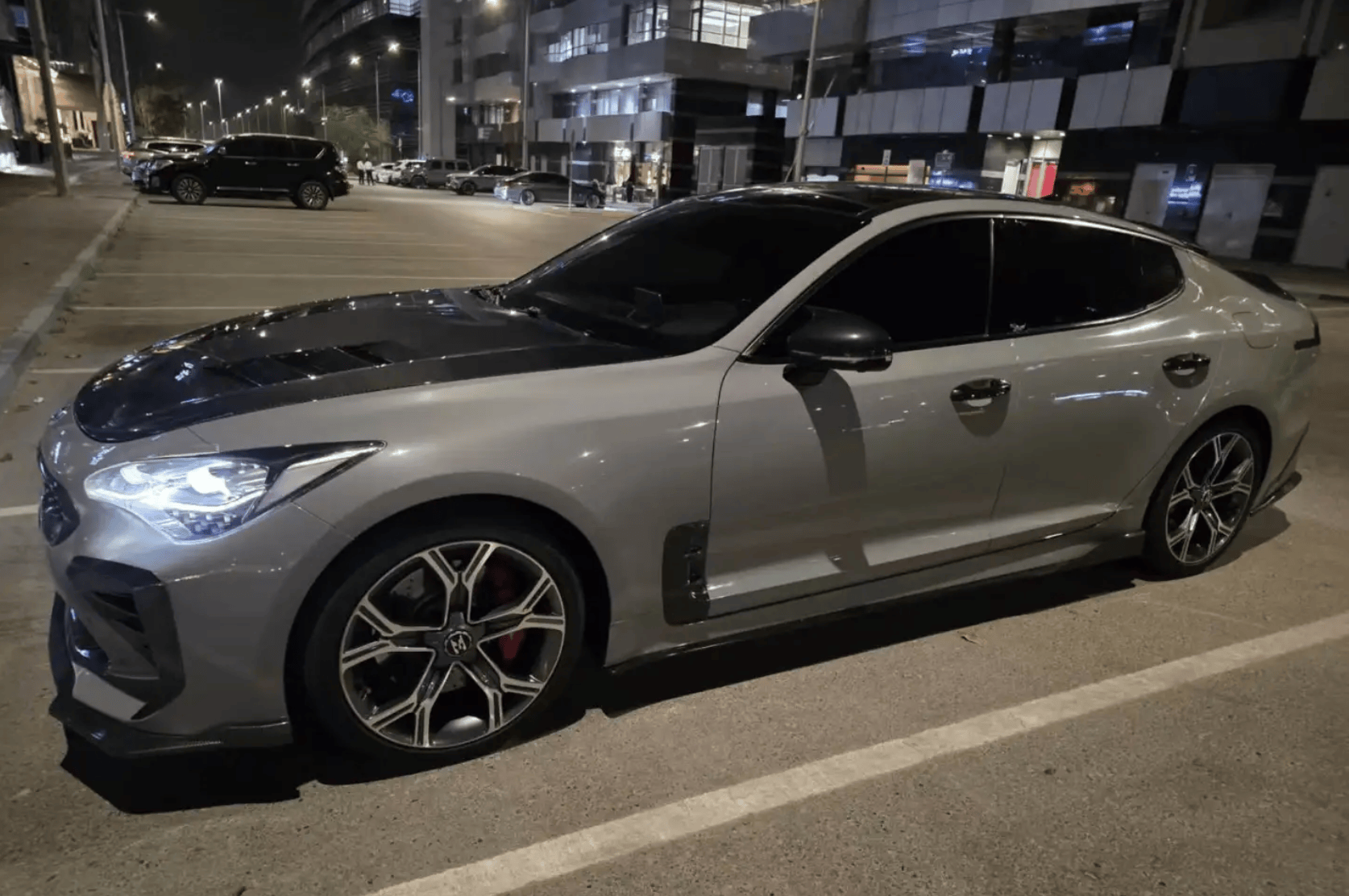 KIA STINGER AM Style Vented Hood Bonnet 2017-2020