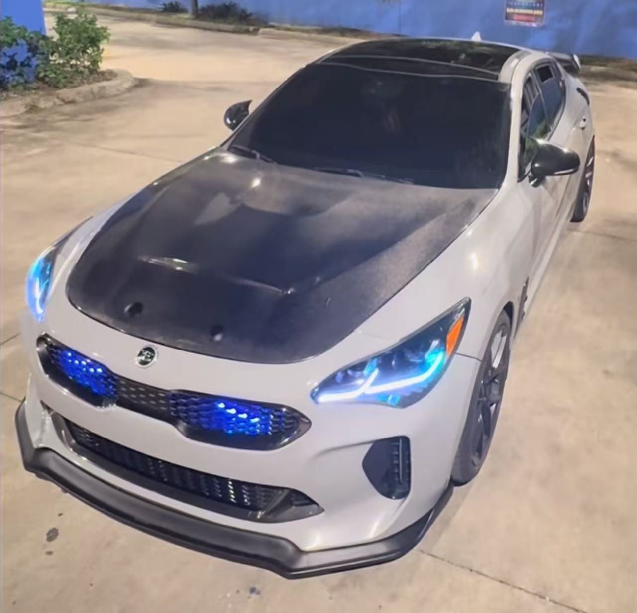 KIA STINGER GTS Style Vented Hood Bonnet 2017-2020