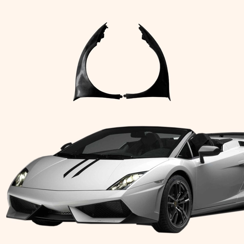 Lamborghini Gallardo LP570-4 OE Style Front Side Fenders Kazento Carbon Parts Fiber Glass (Unpaint) LP570-FF-OE-FRP