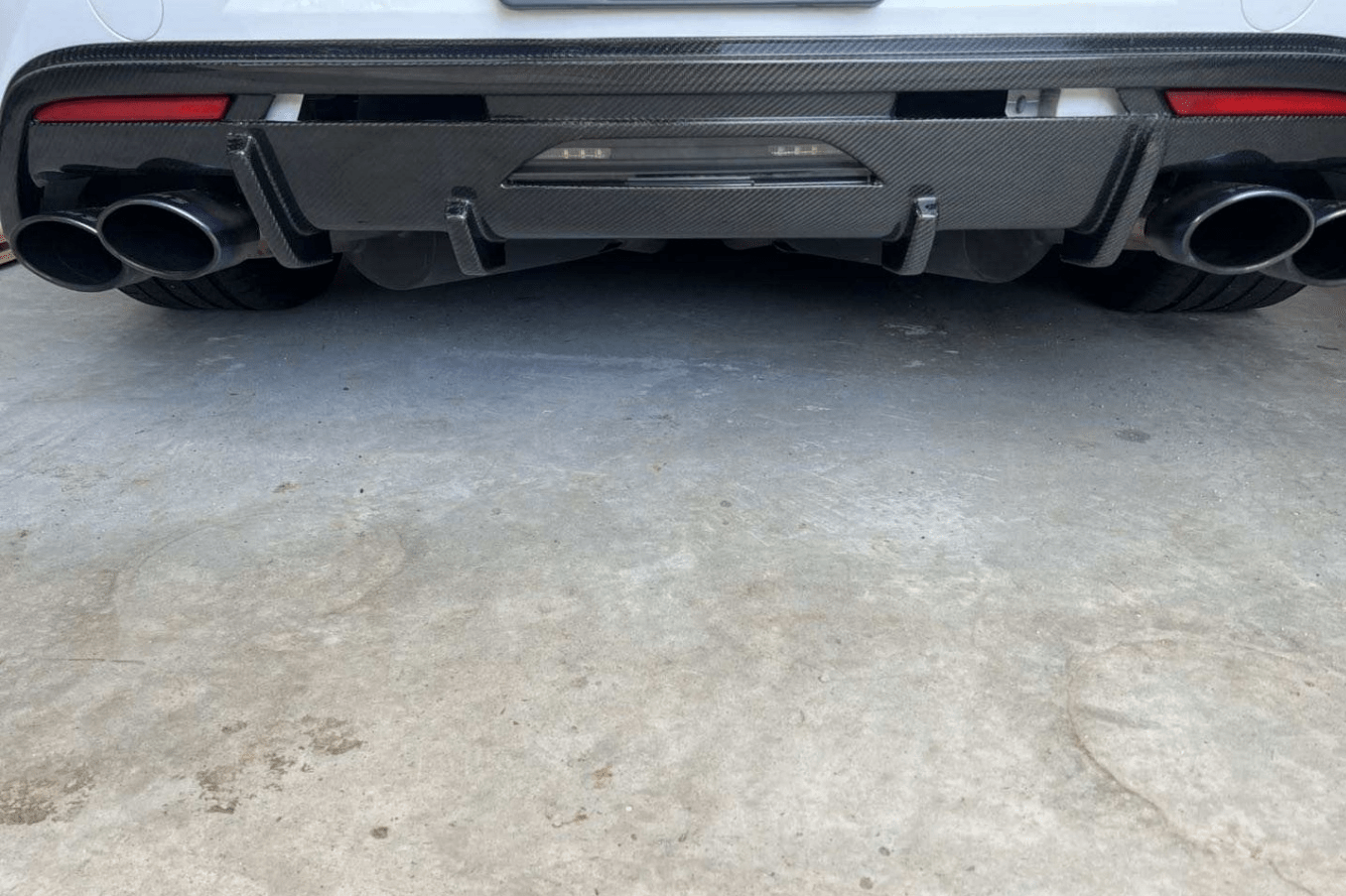Lexus LC 500 URZ100 2017-22 TM Type Carbon Rear Bumper Under Diffuser Lip