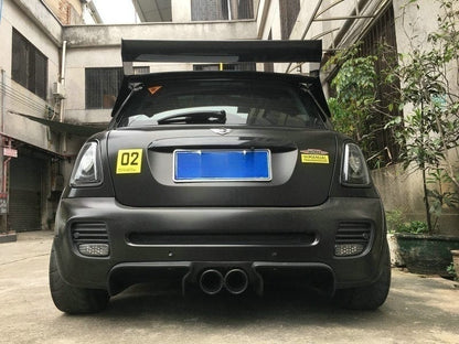 M7 Style FIberglass Rear Roof Spoiler Wing For Mini Cooper S R56 Kazento Carbon Parts 车身侧板 Fiber Glass (Unpaint) R56-RS-M7&-FRP