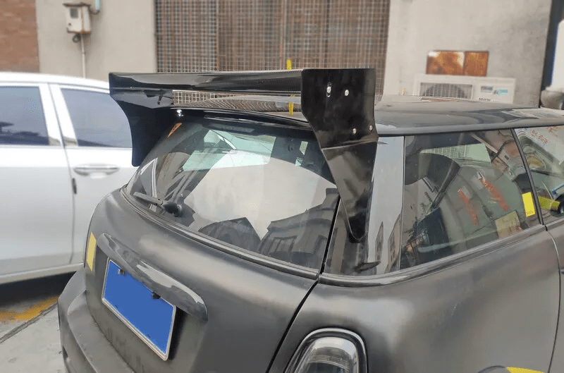 M7 Style FIberglass Roof Spoiler (Aluminmum end cap) For Mini Cooper S R56