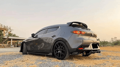 Mazda 3 Axela Hatch Back Roof Spoiler Wing 2020+ Kazento Carbon Parts 车身侧板