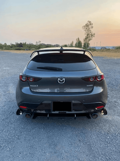Mazda 3 Axela Hatch Back Roof Spoiler Wing 2020+ Kazento Carbon Parts 车身侧板
