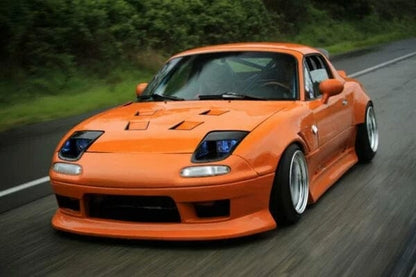 Mazda MX5 NA MK1 Miata BN Style Fiberglass Unpaint Front Bumper Kazento Carbon Parts 车身侧板 Fiber Glass (Unpaint) MX5-FB-BN-NA-FRP