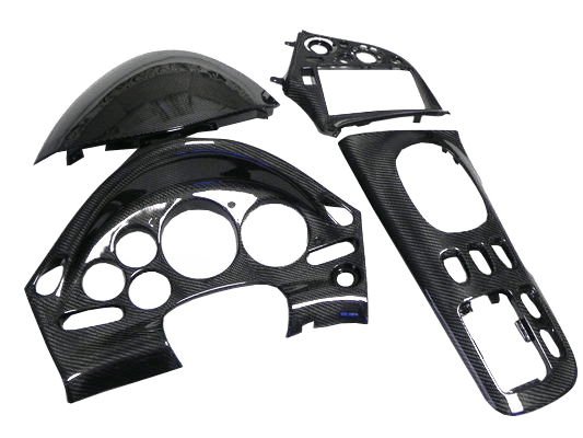 Mazda RX7 FD3S (LHD Only) Interior Cluster Console Dash (4pcs) Carbon