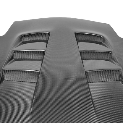 Mazda RX7 FD3S RE-Style Vented Hood Bonnet 1992-1997 Kazento Carbon Parts Carbon Fiber FD3S-HOOD-RE-D-CF