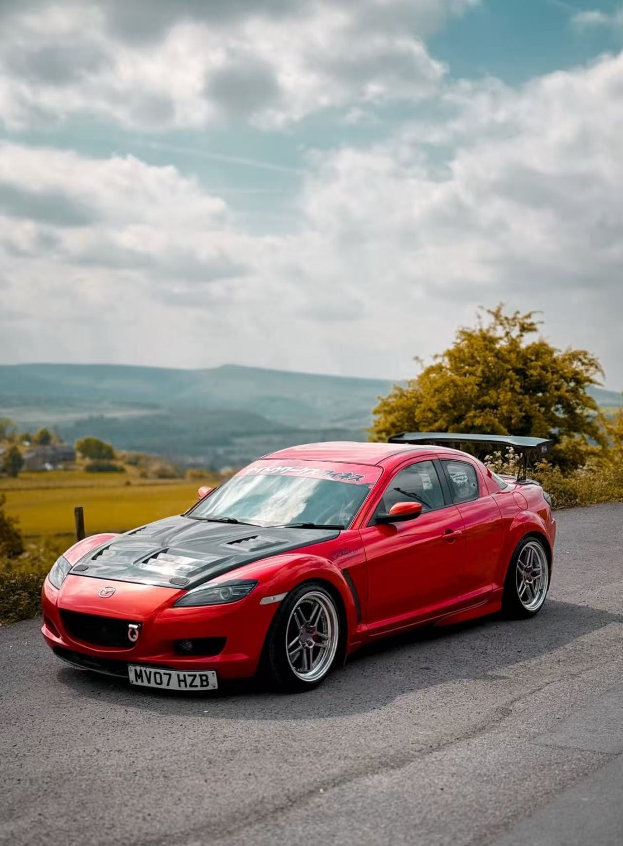 Mazda RX8 SE3P Razor Style Vented Hood Bonnet 2004-2011