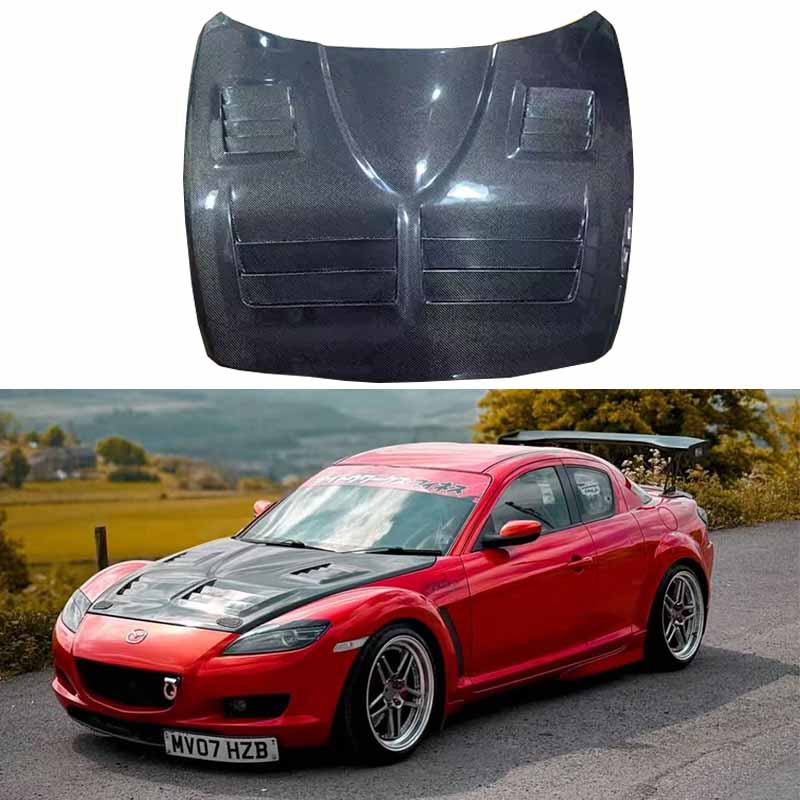 Mazda RX8 SE3P Razor Style Vented Hood Bonnet 2004-2011