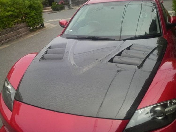 Mazda RX8 SE3P TS Style Vented Hood Bonnet 2004-2011