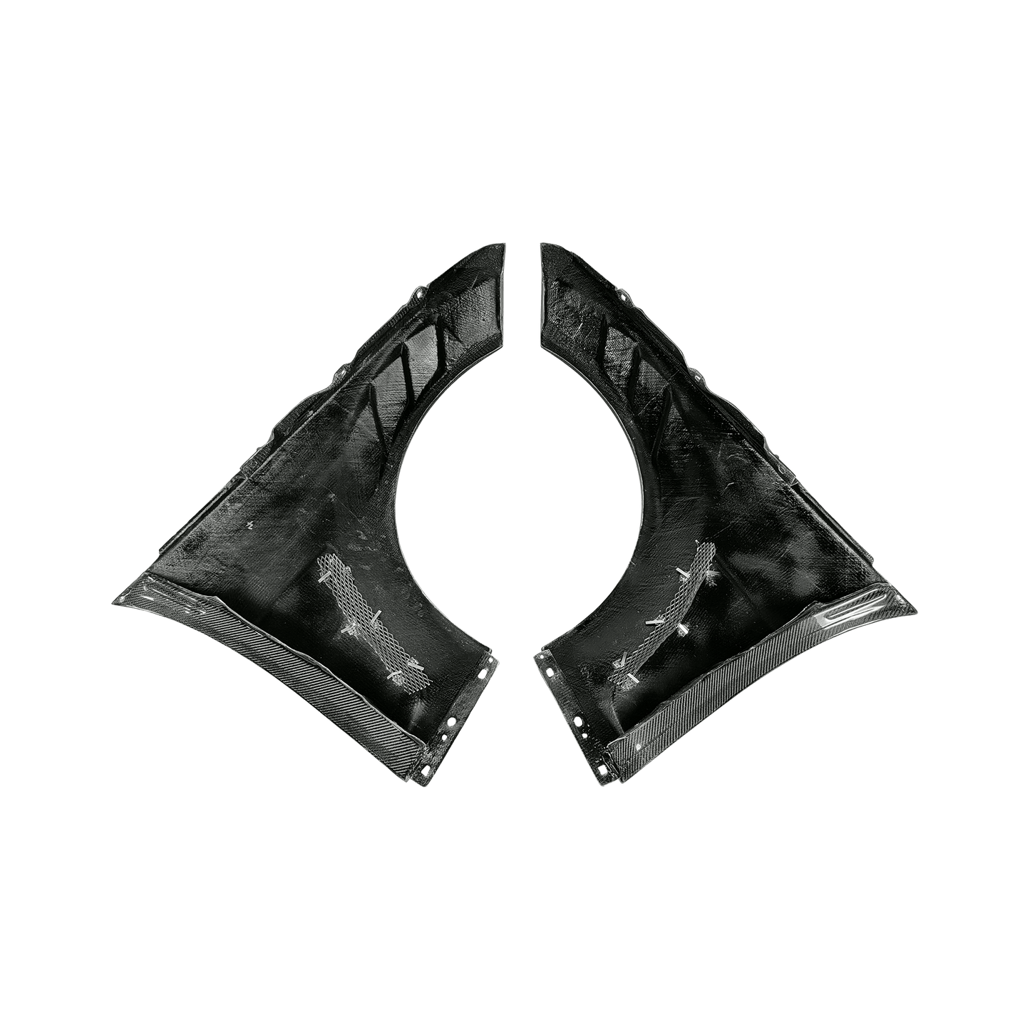 Mercedes Benz C Class W204 C63 AMG Vented Front Fender 2008-2015 Kazento Carbon Parts