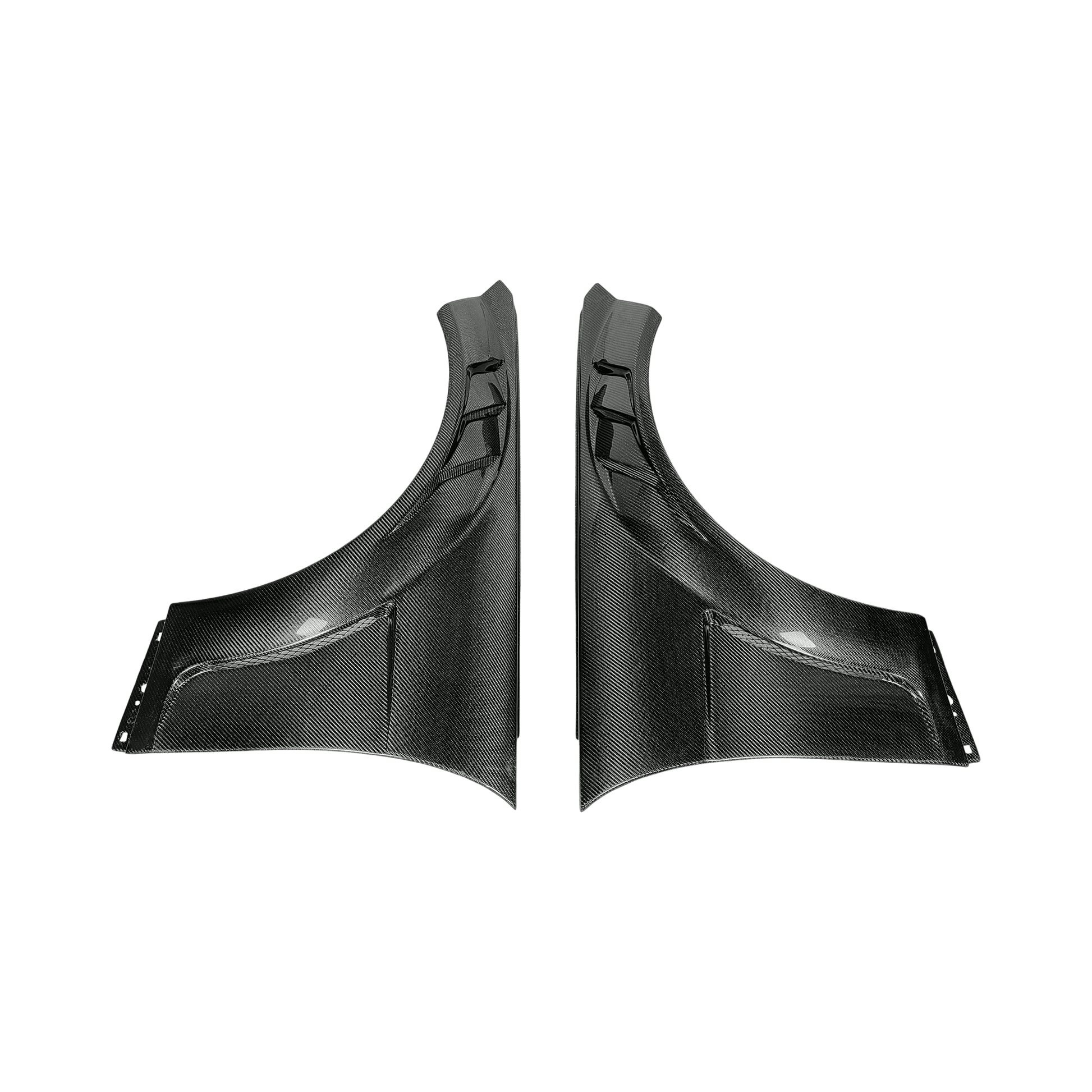 Mercedes Benz C Class W204 C63 AMG Vented Front Fender 2008-2015 Kazento Carbon Parts