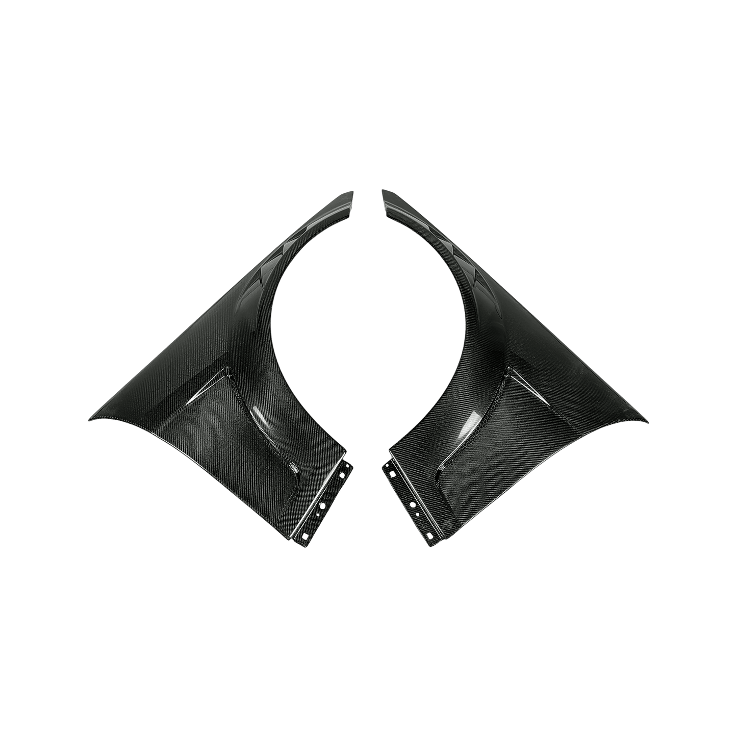 Mercedes Benz C Class W204 C63 AMG Vented Front Fender 2008-2015 Kazento Carbon Parts