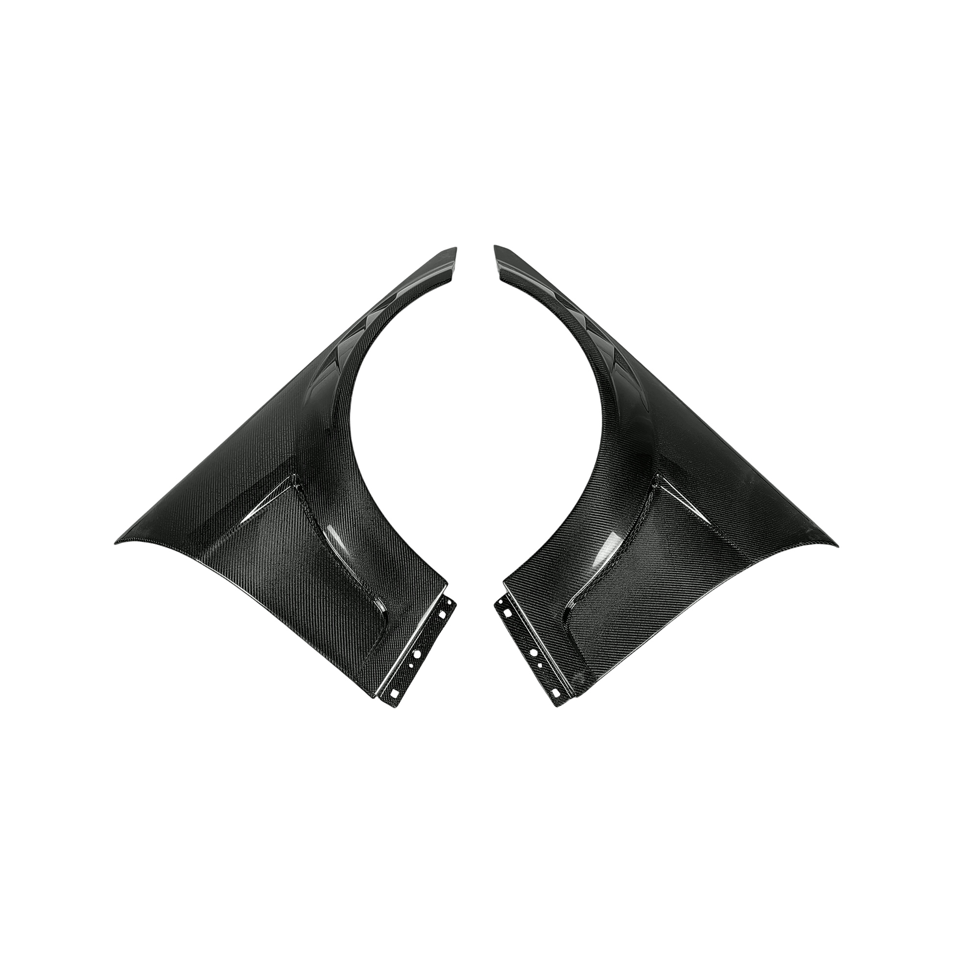 Mercedes Benz C Class W204 C63 AMG Vented Front Fender 2008-2015 Kazento Carbon Parts