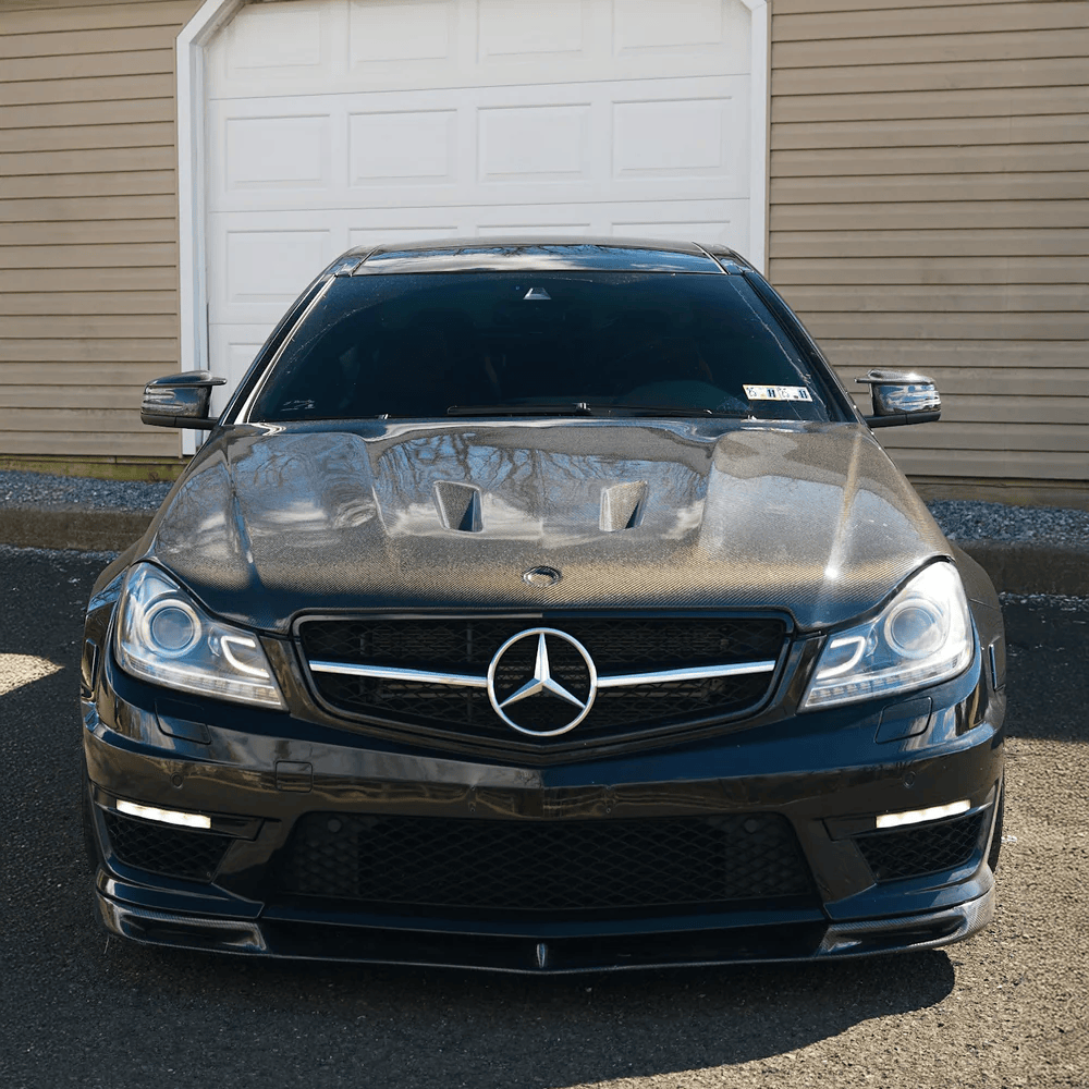 Mercedes W204 C63 AMG Sedan 507 Style Vented Bonnet Hood 2012-2014