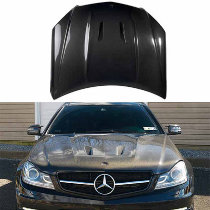 Mercedes W204 C63 AMG Sedan 507 Style Vented Bonnet Hood 2012-2014