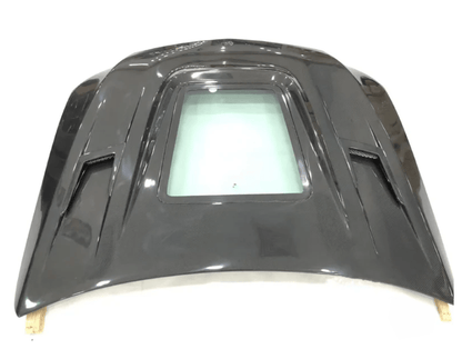 Mercedes W205 C63 AMG Front Vented Hood W/Transparent Window 2015-2022 Kazento Carbon Parts