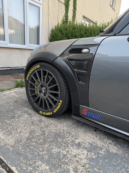 Mini R50 R52 R53 Mini Cooper S Front Vented Fenders Kazento Carbon Parts 车身侧板