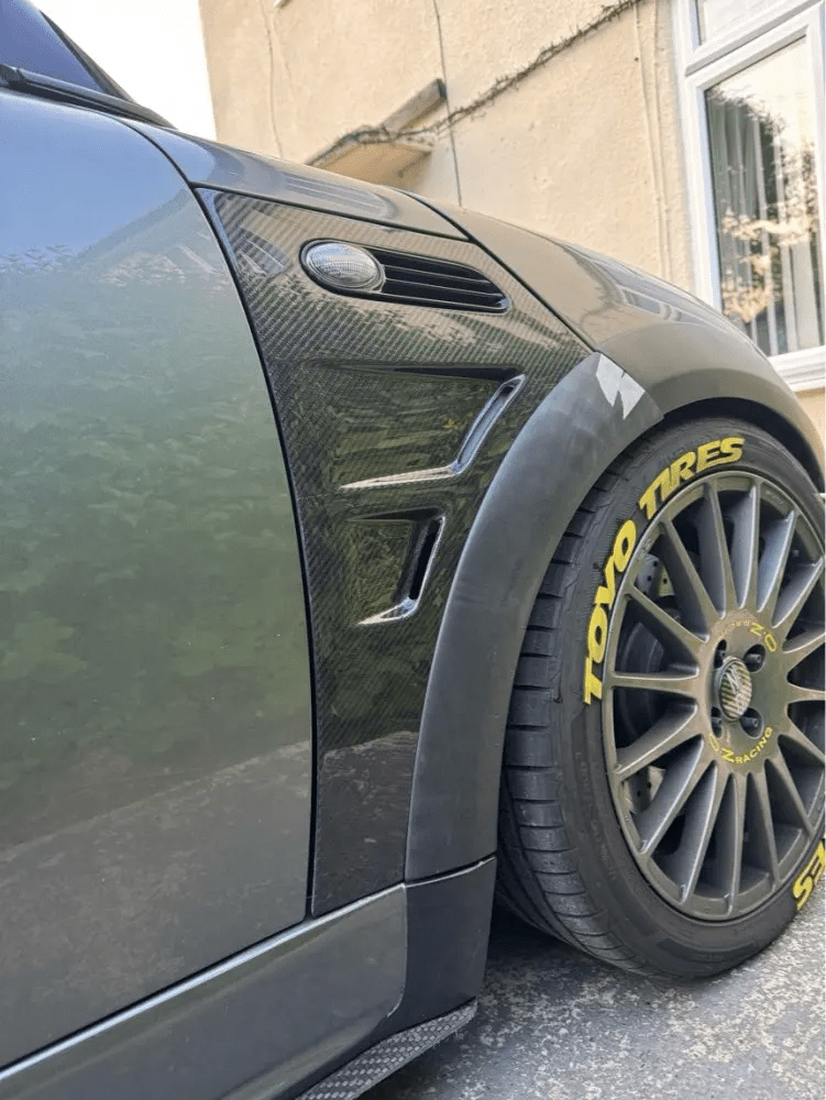 Mini R50 R52 R53 Mini Cooper S Front Vented Fenders Kazento Carbon Parts 车身侧板