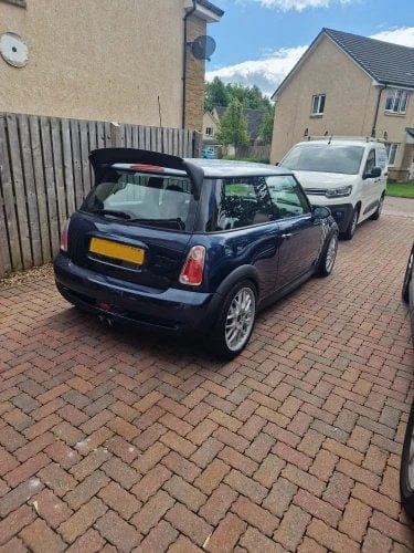 Mini R50 R53 Mini Cooper AQR Type Fiberglass Unpaint Rear Spoiler Wing